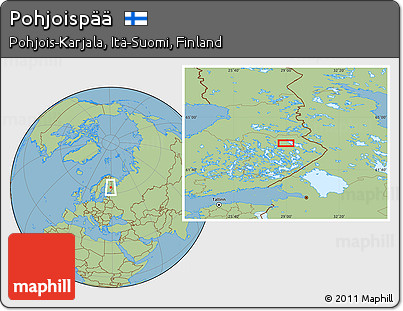 Savanna Style Location Map of Pohjoispää