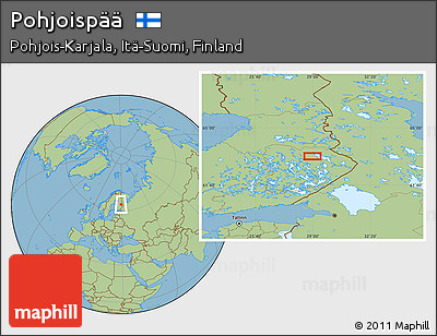 Savanna Style Location Map of Pohjoispää