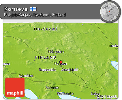Physical 3D Map of Koriseva
