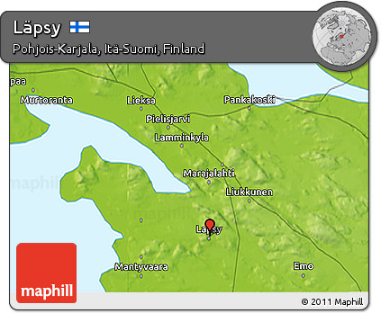 Physical 3D Map of Läpsy