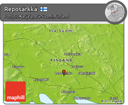 Physical 3D Map of Reposärkkä