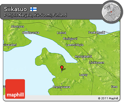 Physical 3D Map of Siikasuo