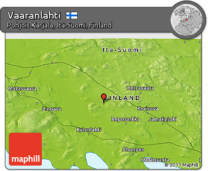 Physical 3D Map of Vaaranlahti