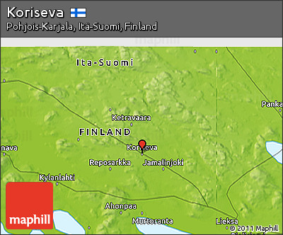 Physical 3D Map of Koriseva