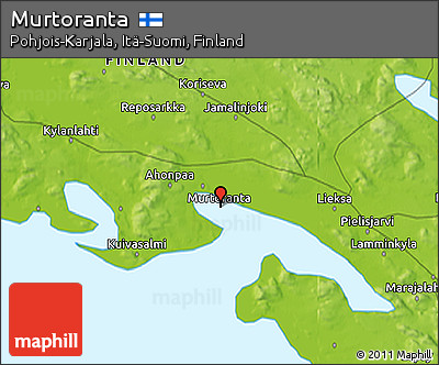 Physical 3D Map of Murtoranta