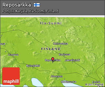 Physical 3D Map of Reposärkkä