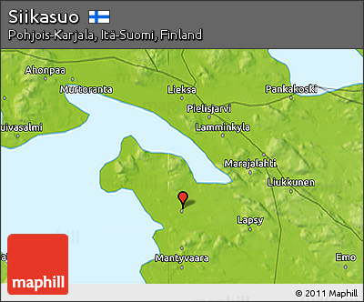 Physical 3D Map of Siikasuo
