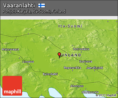 Physical 3D Map of Vaaranlahti