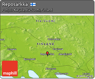 Physical 3D Map of Reposärkkä