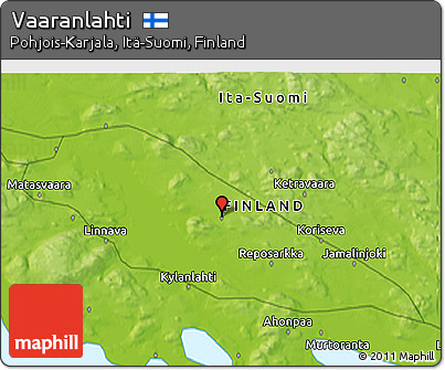 Physical 3D Map of Vaaranlahti