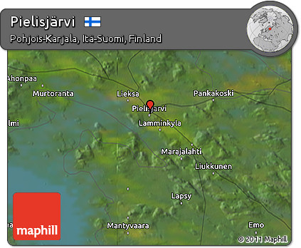 Satellite 3D Map of Pielisjärvi