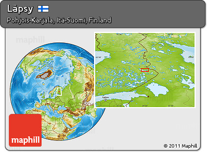 Physical Location Map of Läpsy