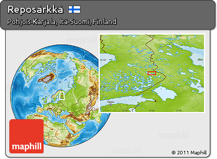 Physical Location Map of Reposärkkä
