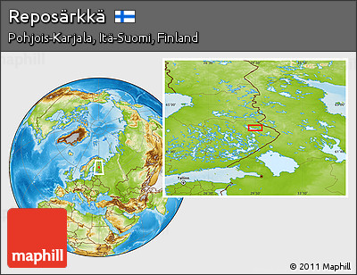 Physical Location Map of Reposärkkä