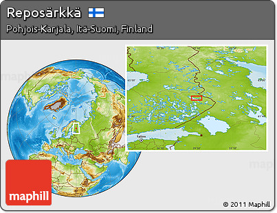 Physical Location Map of Reposärkkä