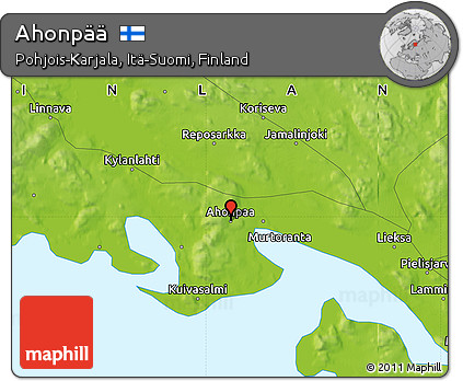 Physical Map of Ahonpää
