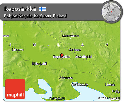 Physical Map of Reposärkkä