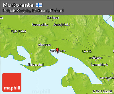 Physical Map of Murtoranta
