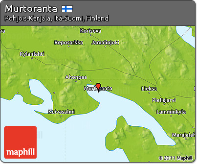 Physical Map of Murtoranta