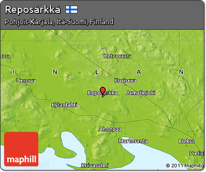 Physical Map of Reposärkkä