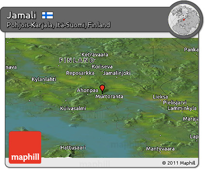 Satellite Panoramic Map of Jamali