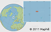Savanna Style Location Map of the area around 63° 21' 9" N, 3° 19' 30" W