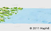 Physical Panoramic Map of the area around 63° 21' 9" N, 40° 43' 30" W