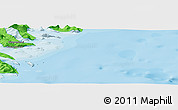 Political Panoramic Map of the area around 63° 21' 9" N, 40° 43' 30" W