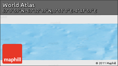 Physical Panoramic Map of the Area around 63° 21' 9" N, 4° 19' 30" E
