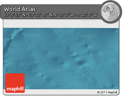 Satellite 3D Map of the Area around 63° 21' 9" N, 4° 10' 30" W