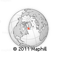 Outline Map of the Area around 63° 21' 9" N, 53° 28' 30" W, rectangular outline