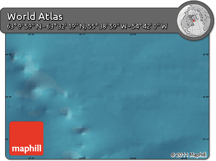 Satellite Map of the Area around 63° 21' 9" N, 55° 10' 29" W
