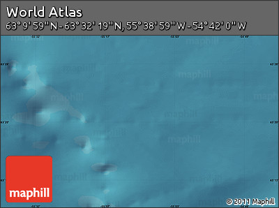 Satellite Map of the Area around 63° 21' 9" N, 55° 10' 29" W