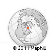 Outline Map of the Area around 63° 21' 9" N, 68° 46' 30" W, rectangular outline