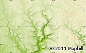 Physical Map of the area around 63° 21' 9" N, 69° 37' 30" W