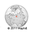 Outline Map of the Area around 63° 21' 9" N, 72° 19' 29" E, rectangular outline