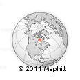 Outline Map of the Area around 63° 21' 9" N, 84° 55' 30" W, rectangular outline