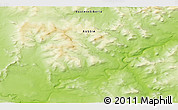 Physical 3D Map of the area around 63° 21' 9" N, 96° 7' 30" E