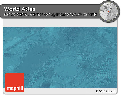Satellite 3D Map of the Area around 63° 41' 4" N, 0° 4' 30" E