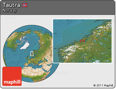 Satellite Location Map of Tautra