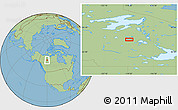 Savanna Style Location Map of the area around 63° 41' 4" N, 119° 46' 30" W