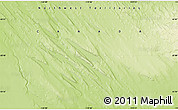 Physical Map of the area around 63° 41' 4" N, 119° 46' 30" W