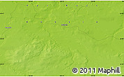 Physical Map of the area around 63° 41' 4" N, 124° 10' 30" E