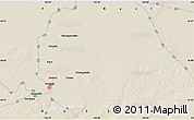 Shaded Relief Map of the area around 63° 41' 4" N, 126° 43' 29" E