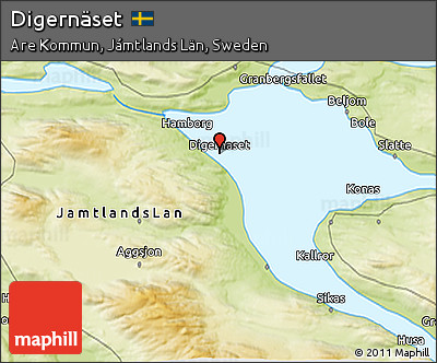 Physical 3D Map of Digernäset