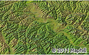 Satellite Map of the area around 63° 41' 4" N, 136° 4' 29" E