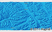 Political 3D Map of the area around 63° 41' 4" N, 138° 37' 30" E