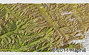 Satellite 3D Map of the area around 63° 41' 4" N, 138° 37' 30" E