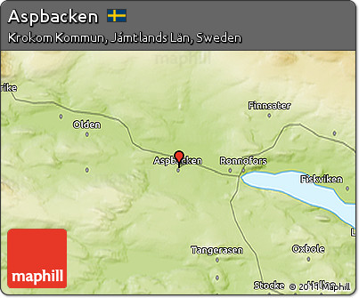 Physical 3D Map of Aspbacken