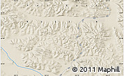 Shaded Relief Map of the area around 63° 41' 4" N, 142° 52' 30" E